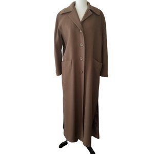 Vintage Fleurette Camel Hair Trench Coat Size 6